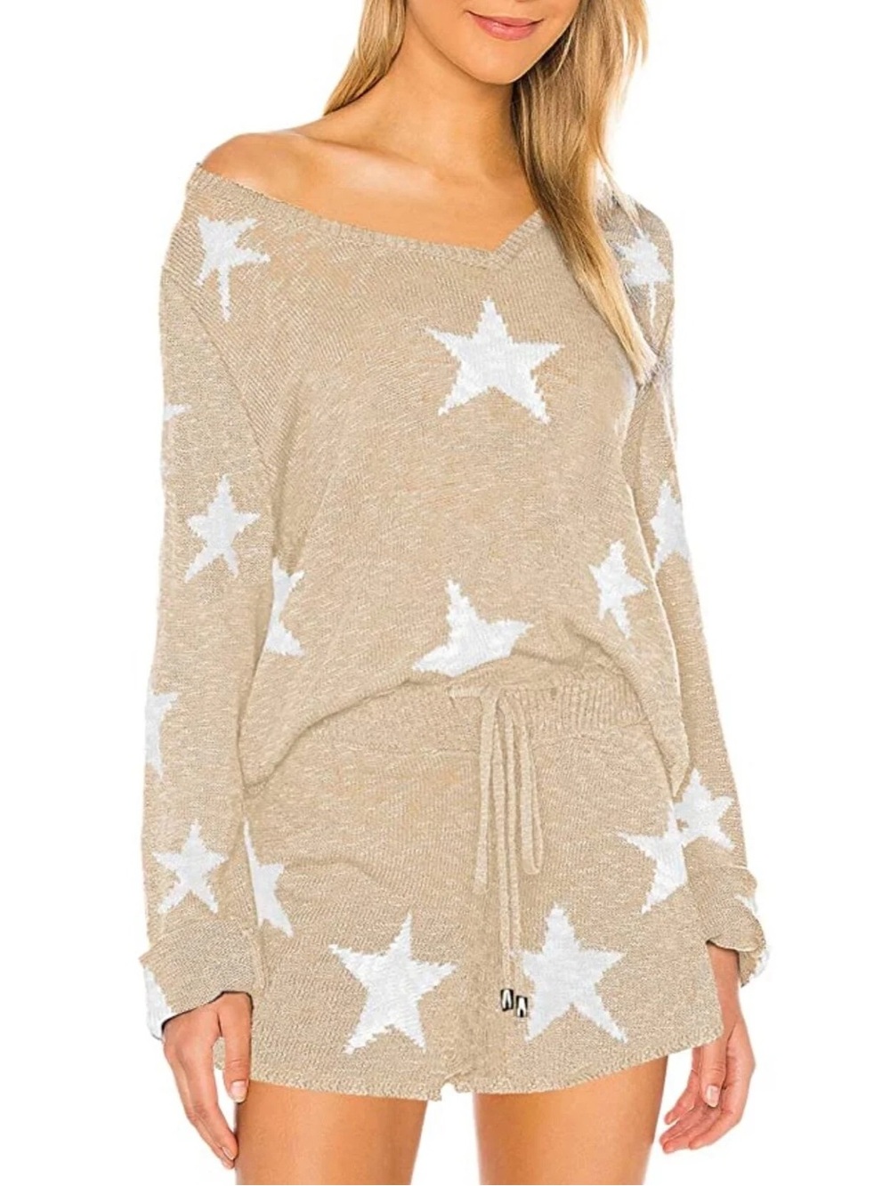 Cozy Star Knit Lounge/Pajama Set